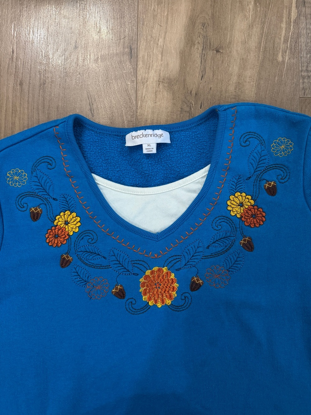 Breckenridge Grandmacore Fall/Halloween Embroidered Crewneck Sweater - XL